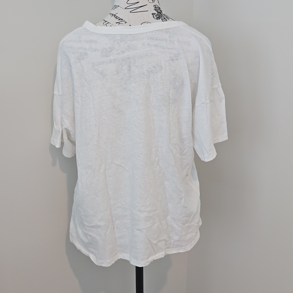 American Eagle Outfitters White Short Sleeve Tee - Picture 4 of 4